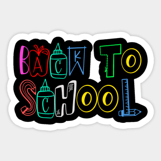 Back To School Schoolchild Students Sticker